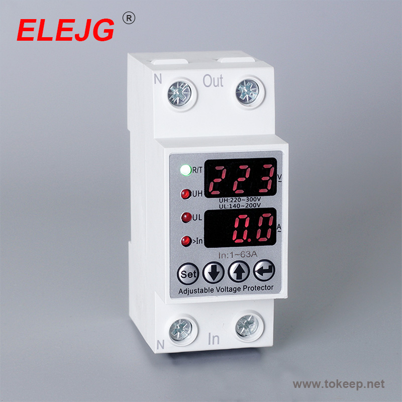 Intelligent current-limiting over-voltage protector JGXL-63-1P+N